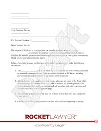 free trust letter to bank or broker