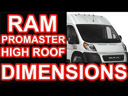 ram promaster high roof 159 dimensions