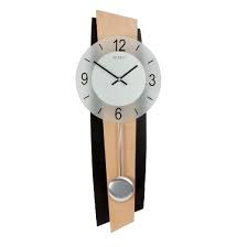 Pendulum Wall Clock Black Beech Www