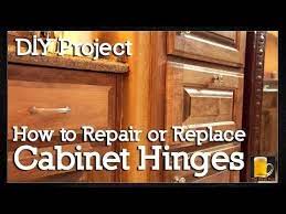 how to repair or replace cabinet hinges