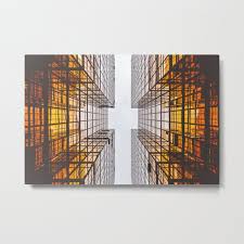 Abstract Glass Skyser Metal Print