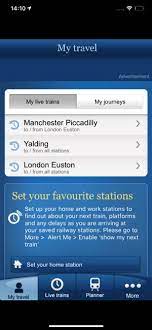 national rail enquiries on the app