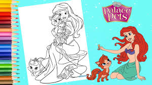 See actions taken by the people who manage and post content. Coloring Disney Princess Ariel Treasure Beauty Palace Pets Coloring Pages Youtube