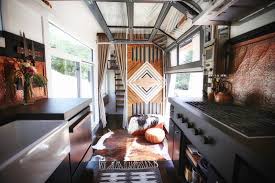 tiny home with multi layered interiors