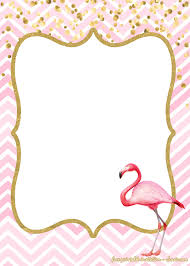 Free First Birthday Invitations Flamingo Style