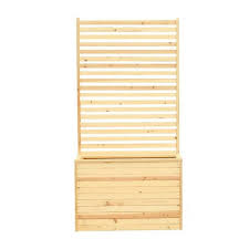 Ejoy 36 In X 71 In X 13 In Solid Wood Garden Trellis With Planter Box Originalwood