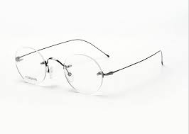 Titanium Rimless Eyeglasses Steve Jobs