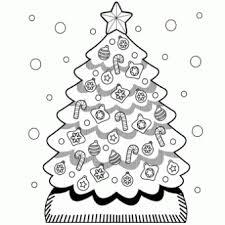 Free christmas tree coloring pages for adults