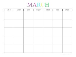 Free Printable Blank Calendar Through Template To We Large
