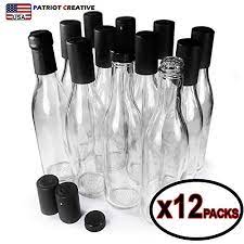 Shop for water bottles in travel drinkware. Woozy Bottles Empty 12 7 Oz Complete Sets Of Premium Commercial Grade Clear Glass Dasher Woozy Bottle Shrink Capsule With Gold Tear Tab Leak Proof Screw Cap Black 12 Sets 12 Oz