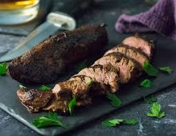 marinated venison tenderloin fox