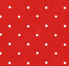 White Polka Dot Red Wallpaper 50s Retro
