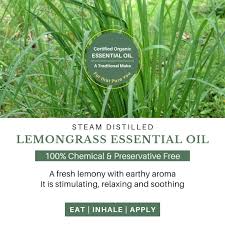 lemongr essential oil steam