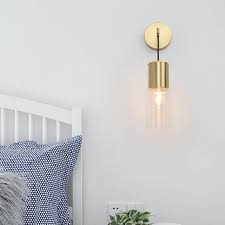 European Style Brass Wall Lamp Clear
