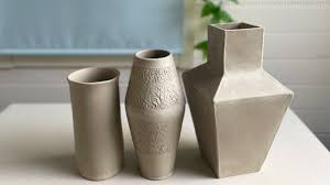3 clay vase ideas free printable slab