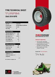 redwing technical sheets tyres