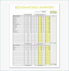 Restaurant Inventory Template Outstanding Daily Inventory Template 6