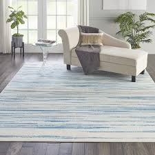 nourison jubilant modern coastal blue