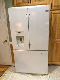 Painting A White Refrigerator With