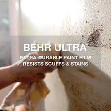 Behr Ultra 1 Gal 740c 3 Oat Straw Extra Durable Eggshell Enamel Interior Paint Primer