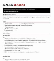 Examples Of Resumes With No Experience Resume Sample