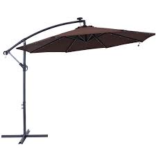 Brown Offset Patio Umbrella