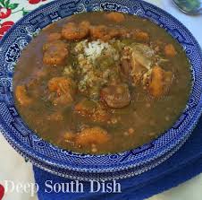 shrimp and andouille gumbo with okra