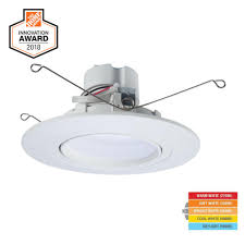 Halo Ra 5 And 6 In White Integrated Led Recessed Light