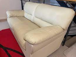 leather lounge 2 1 47 2 seater cream