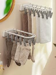 1pc Wall Mounted Foldable Clothes
