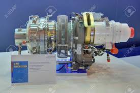Zhukovsky Moscow Region Russia Aug 26 2015 Turboshaft Engine