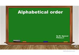 Alphabet may refer to any of the following: English Esl Alphabetical Order Powerpoint Presentations Most Downloaded 2 Results