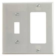 Decora ® phone and video. Cooper 2153w Box 2 Gang 1 Toggle Switch 1 Decora Gfi White Plastic Wall Plate