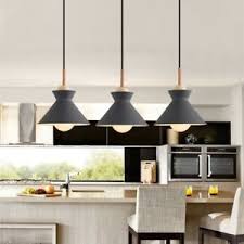 Kitchen Pendant Lighting Bar Lamp Bedroom Wood Pendant Light Grey Ceiling Lights Ebay