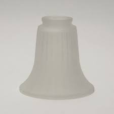 Fluted White Glass Shade Fluted Glass
