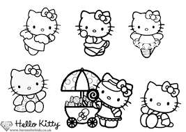 TRANH TÔ MÀU: Tranh tô màu Hello Kitty 8