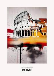 Travel Collection Poster Print Rome