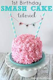 Girls 1st Birthday Smash Cake Best Birthday Cakes gambar png