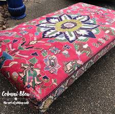 stunning oversized rug ottoman cobani