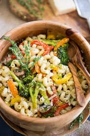 roasted veggies pasta salad the