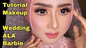 tutorial makeup wedding ala barbie 2019