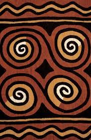 African Swirl Rug Or Wall Hanging The