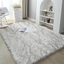 faux fur wool fluffy floor carpets