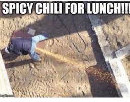 This is a spicy twist on one of our favorite potato dishes with hatch chiles. Spicy Chili For Lunch Chilis Meme On Me Me