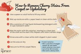 how to remove cherry stains from carpet