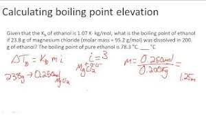 calculating boiling point elevation