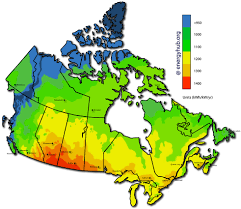 Solar Energy Maps Canada Every Province