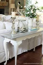 White Washed Sofa Table Confessions