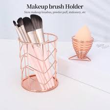 1pc rose gold makeup brush holder