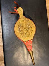 Antique Air Blower Made Of Wood Brass